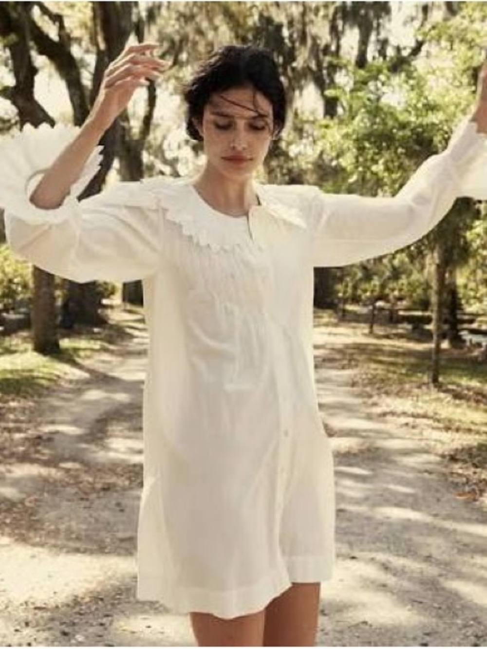 Doen Wing Dress in White